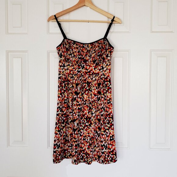 Johnny Martin Multi Color Dress - Size M - Flowy, ruched, spaghetti straps. - Picture 1 of 12